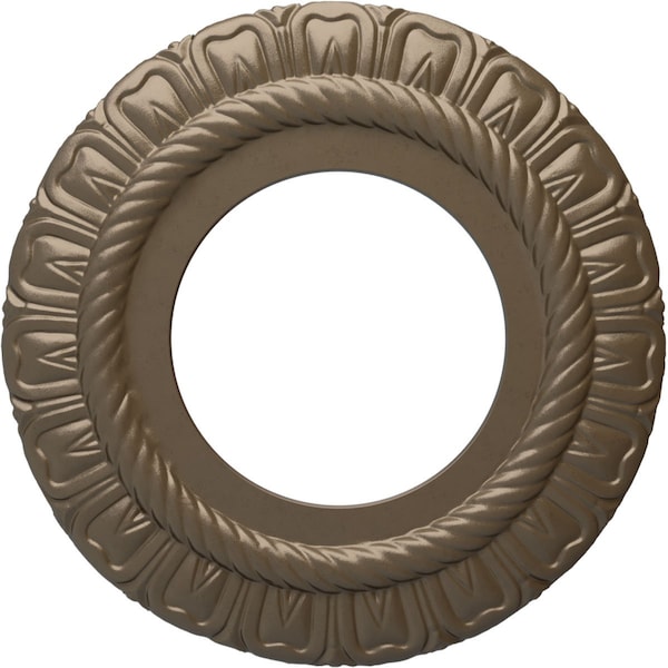 Ekena Millwork Claremont Ceiling Medallion (Fits Canopies up to 5 5/8"), 9"OD x 4 1/2"ID x 1/2"P, Warm Silver CM09CLWSS - main
